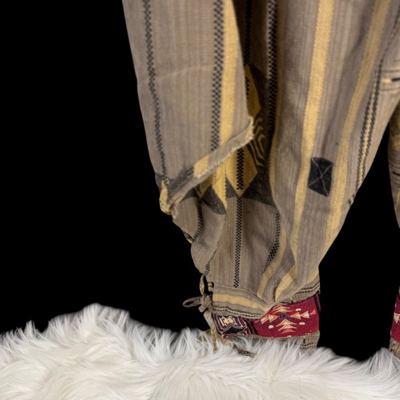 AMB Collection Woven Cotton Aztec Print Drawstring Waist Harem Pants Sz S/M - Picture 7 of 10